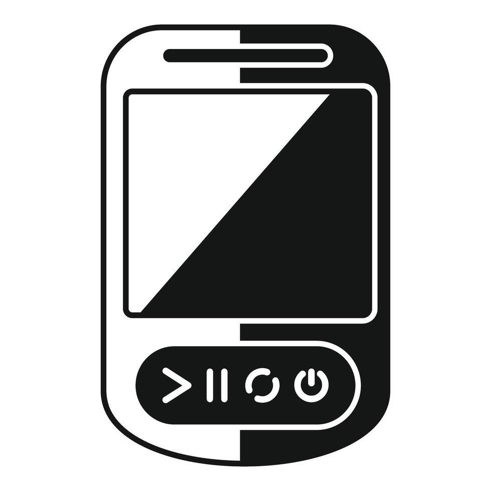 Mobile phone with buttons showing modern technology for communication vector