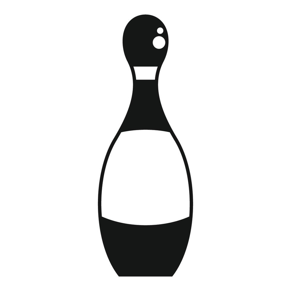Bowling pin standing tall and ready for action vector