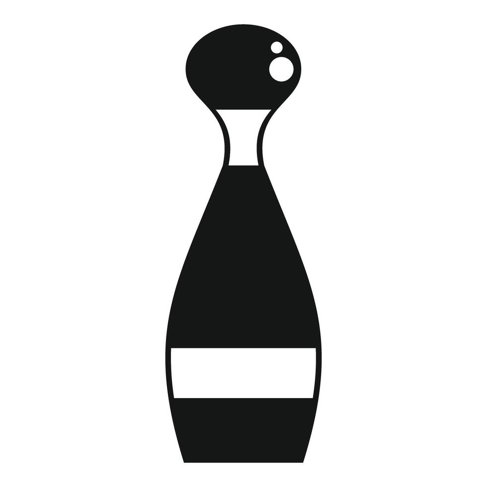 Black bottle silhouette with blank label for branding and mockup vector