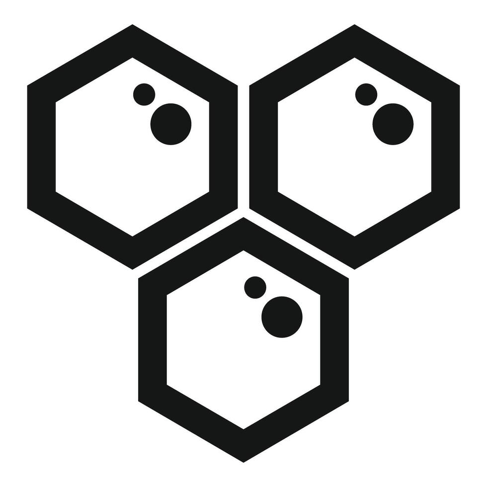 Honeycomb icon representing teamwork and collaboration vector