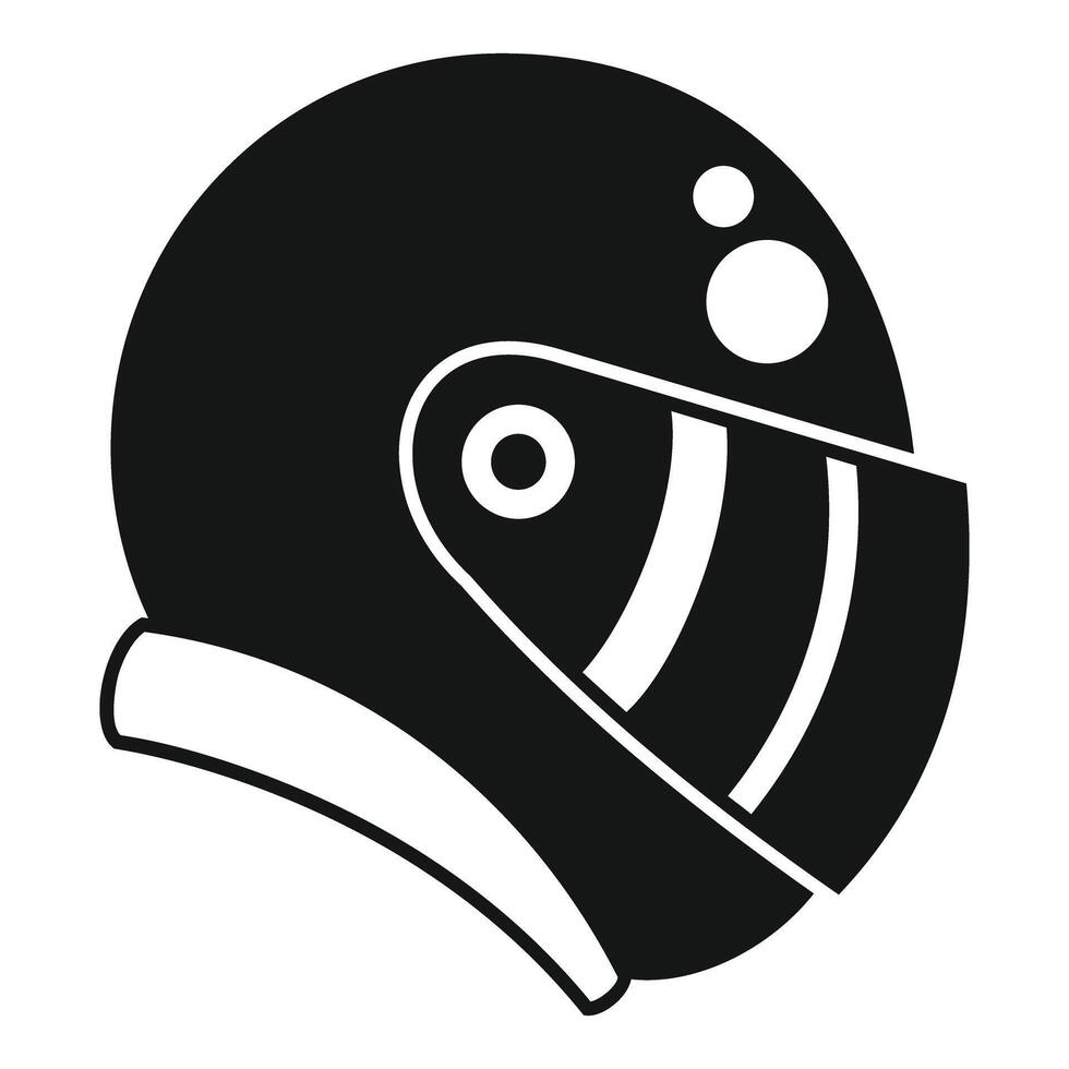 Black and white motorcycle helmet providing safety for motorcyclists vector