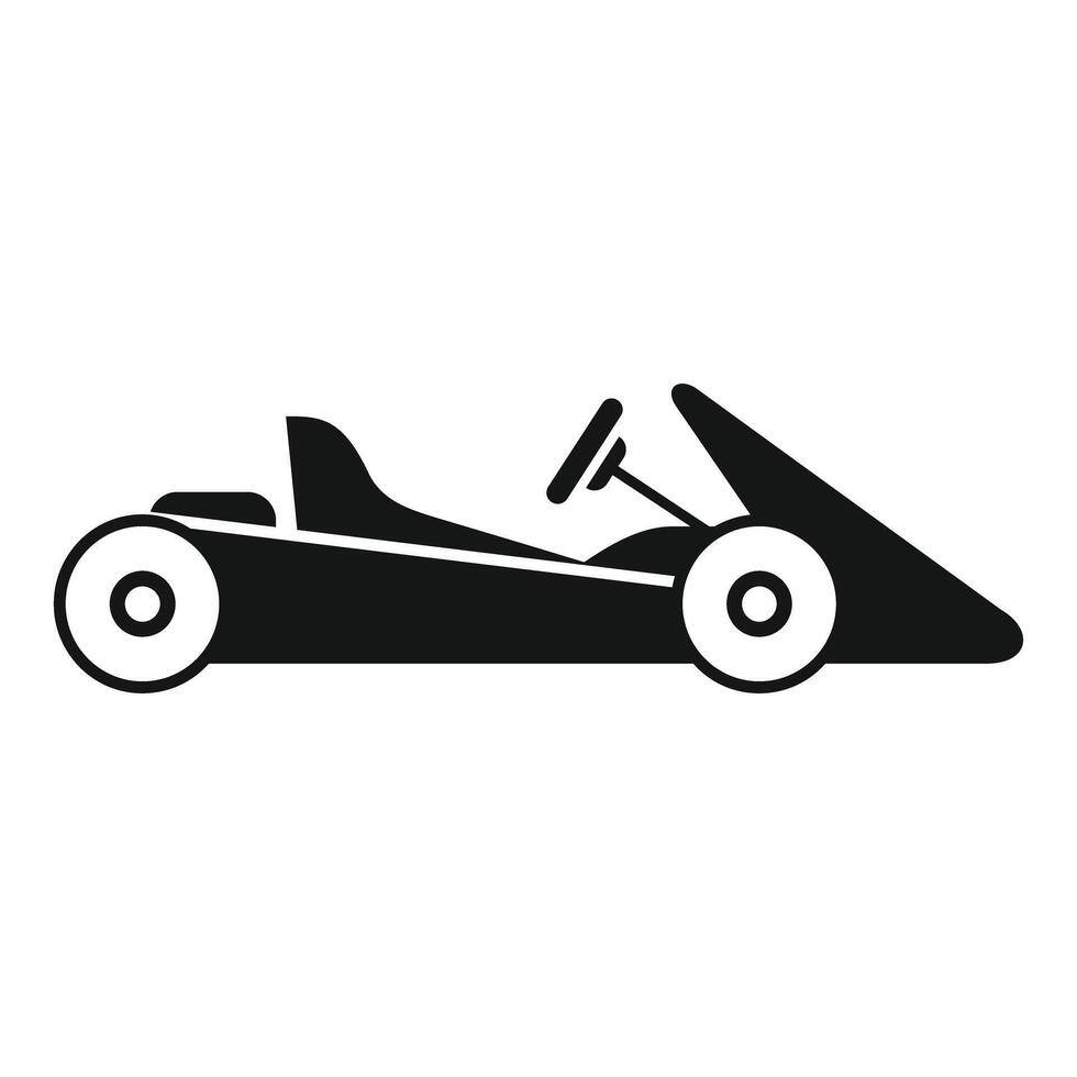Go kart racing sport car representing motorsport competition vector