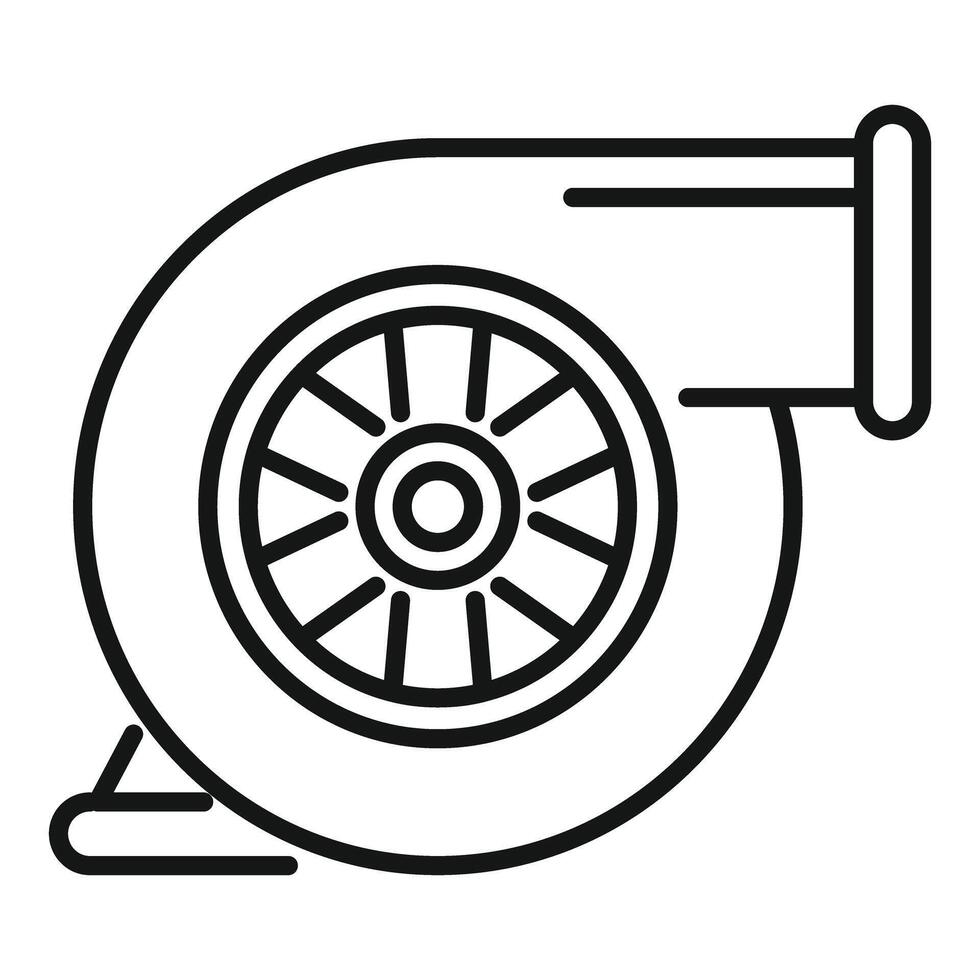 Turbocharger increasing pressure boosting engine power output vector