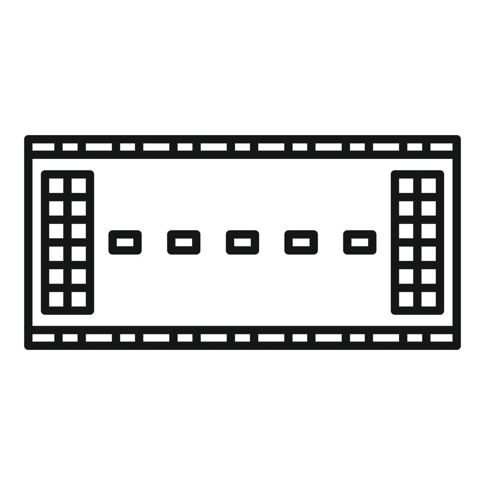 Top view of modern public swimming pool with diving boards icon vector