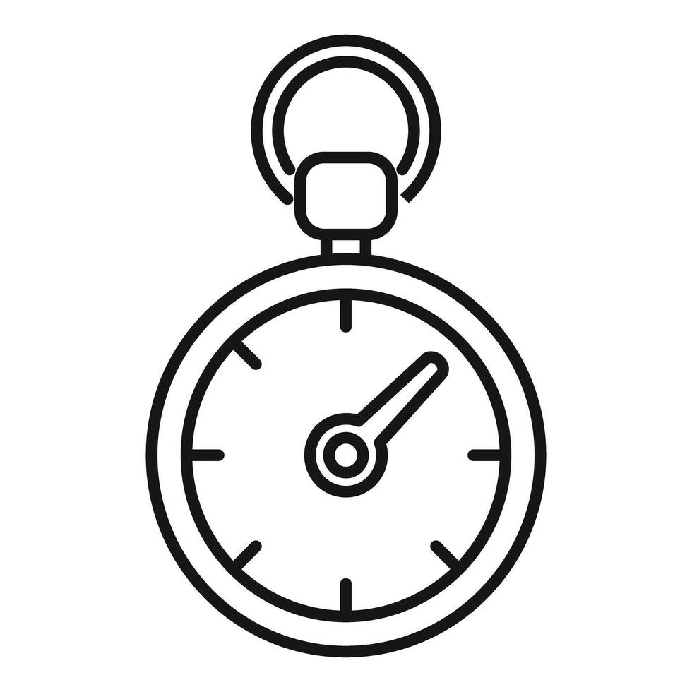 Pocket watch showing time passing by quickly icon vector