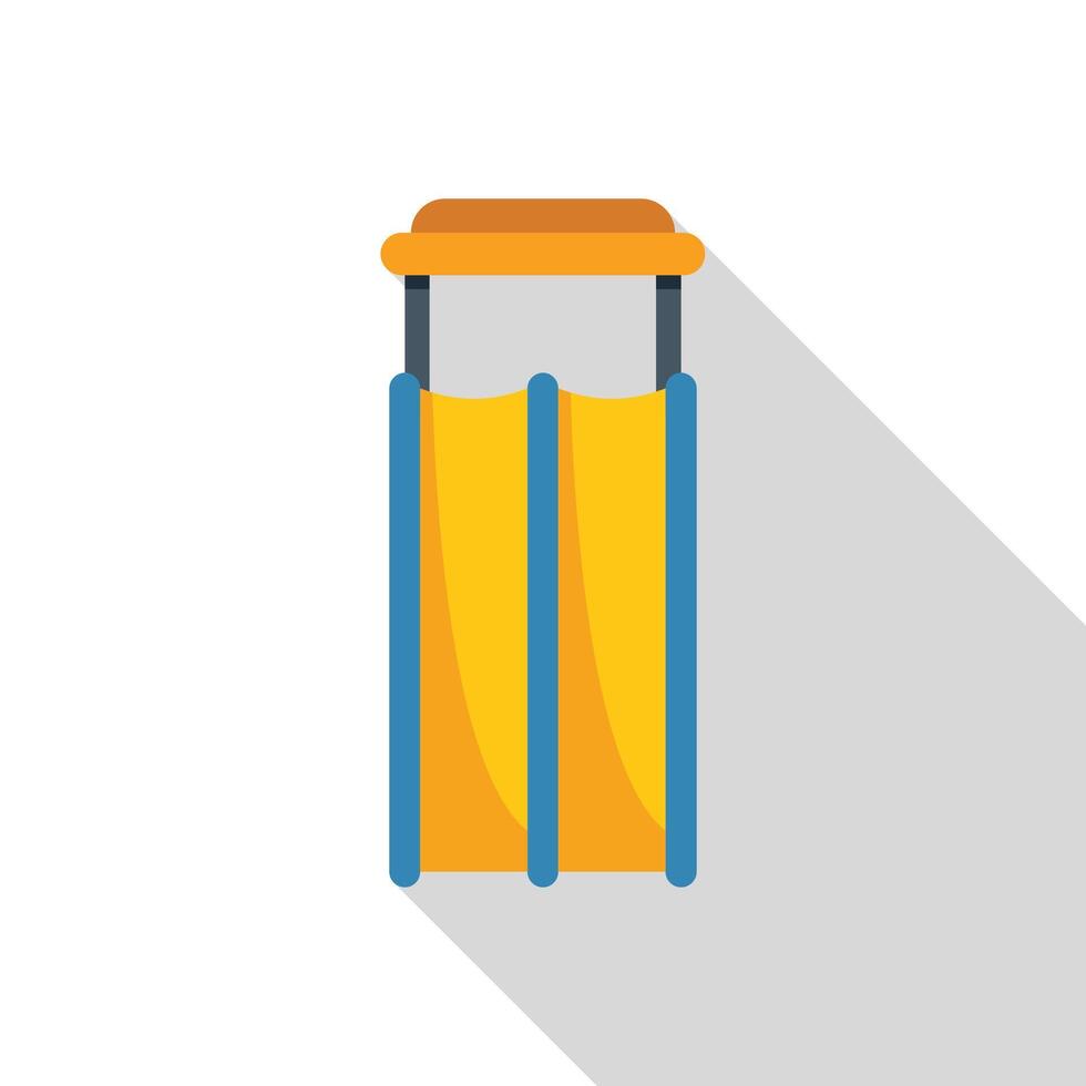 Double slide providing fun and entertainment in playground vector