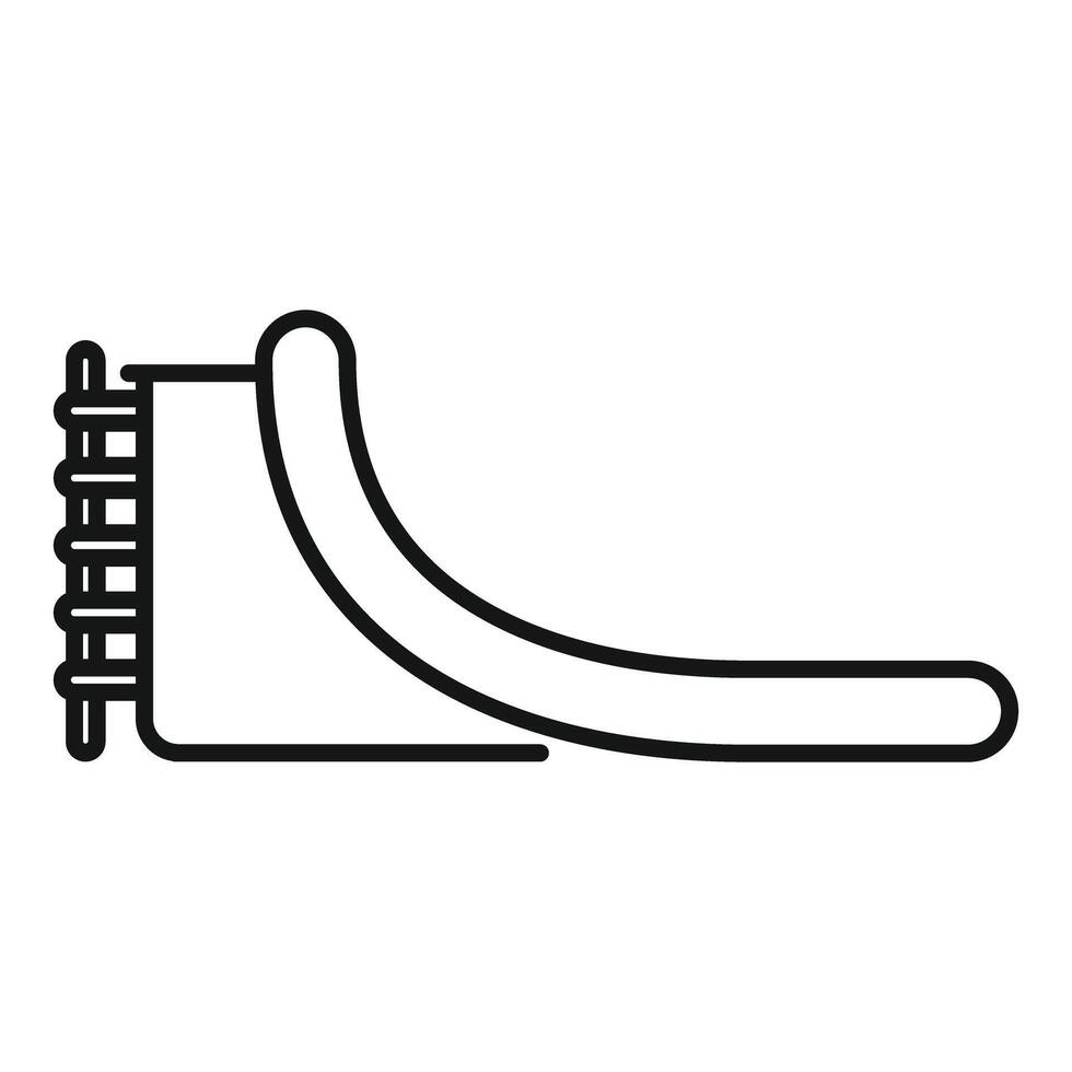 Children playground slide with stairs for having fun in park or outdoors vector