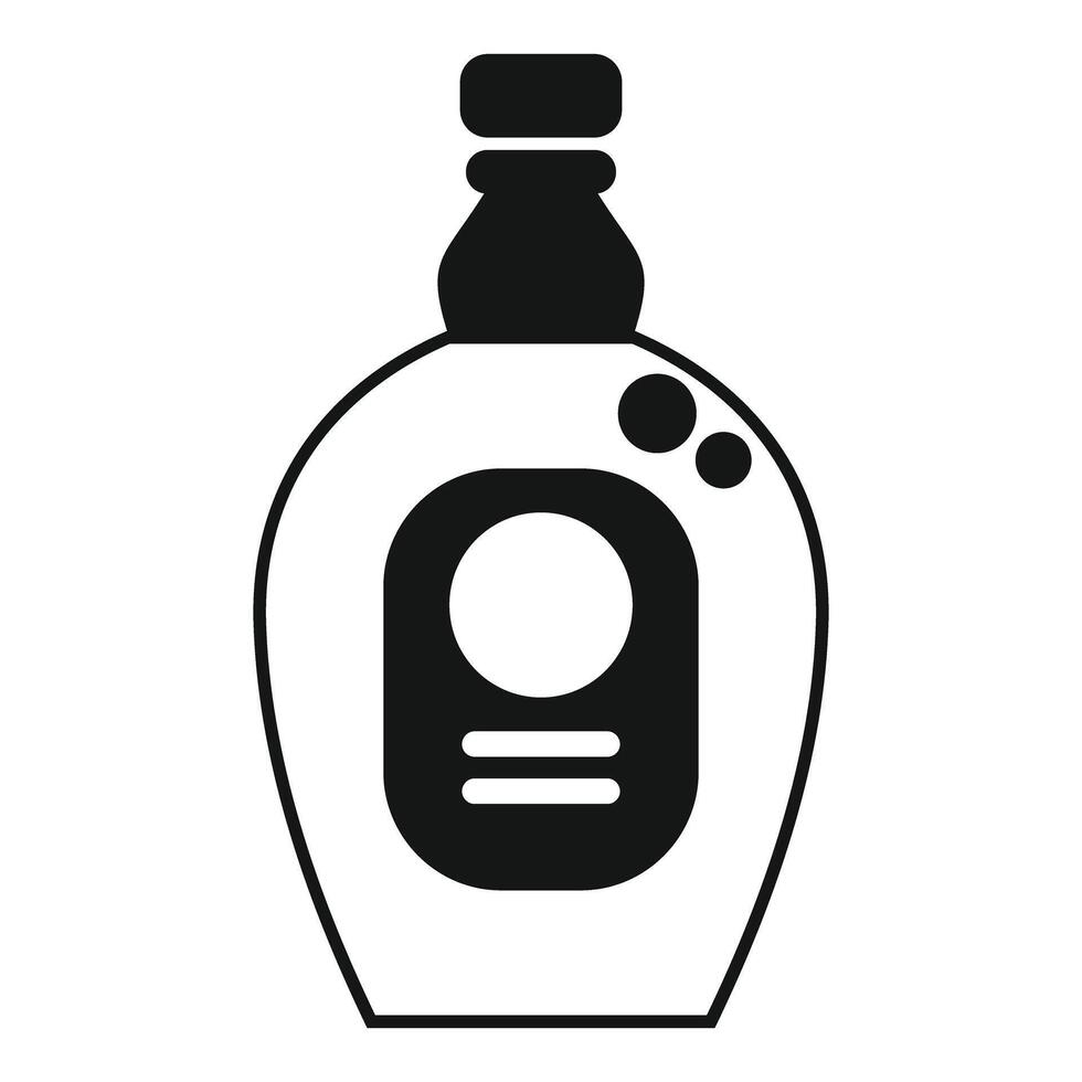 Black bottle of alcohol with blank label for branding vector