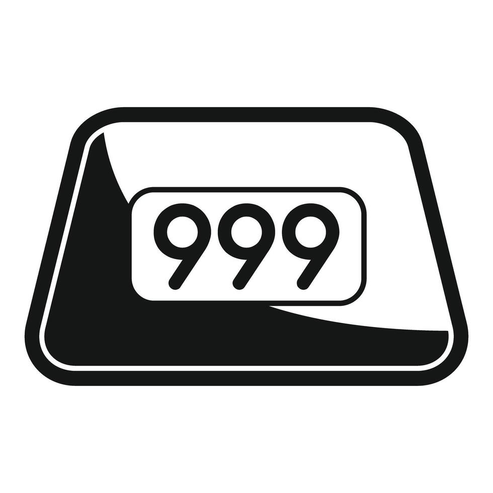 Mechanical flip clock showing number 999 almost reaching 1000 vector