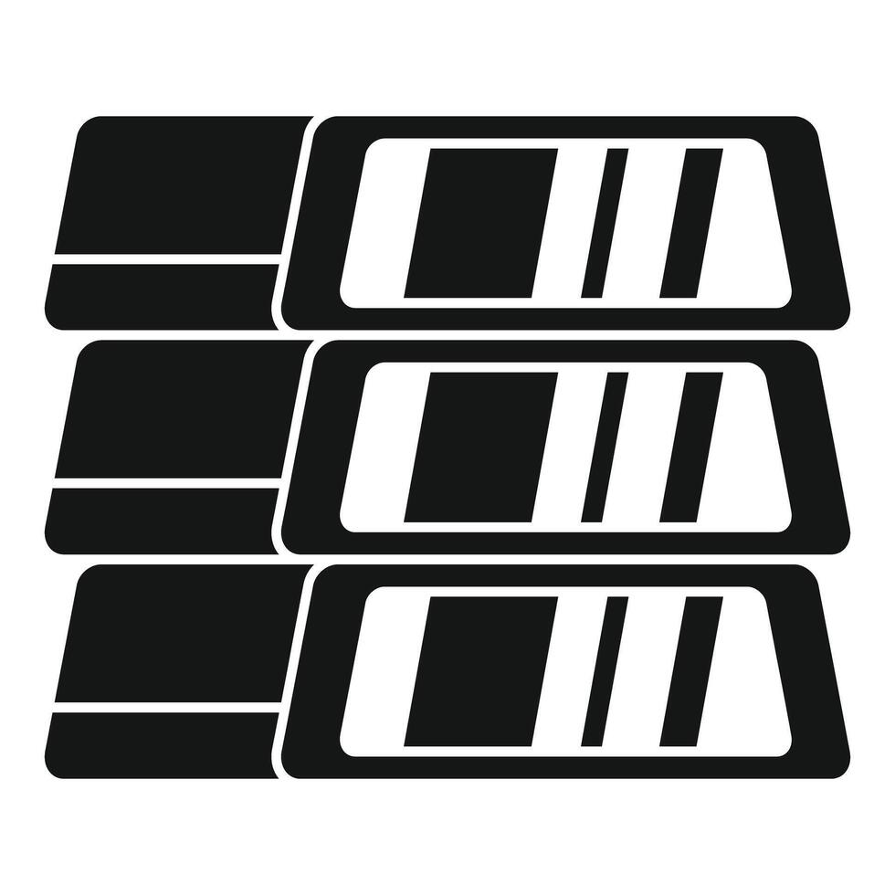 Stack of gold bars representing savings and wealth icon vector