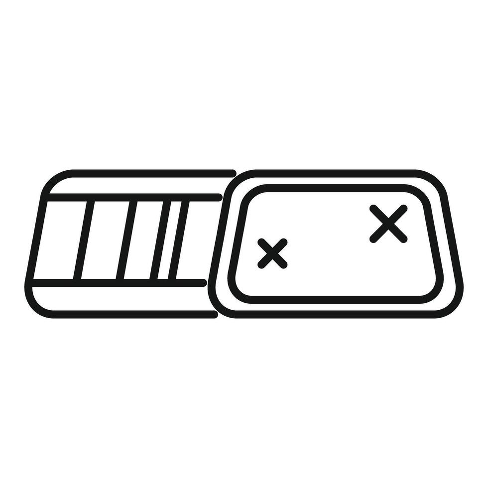 Vr headset showing augmented reality game interface with closing crosses vector