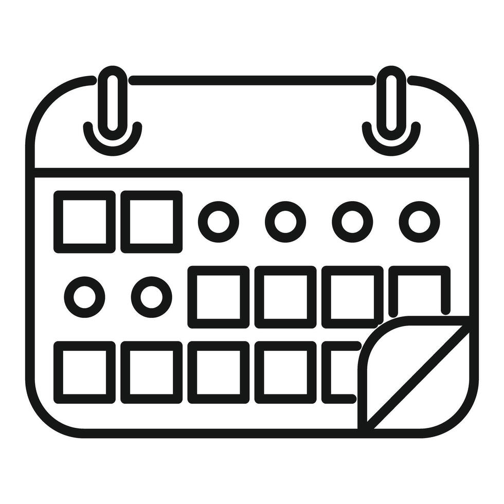 Wall calendar changing month page showing time passing vector