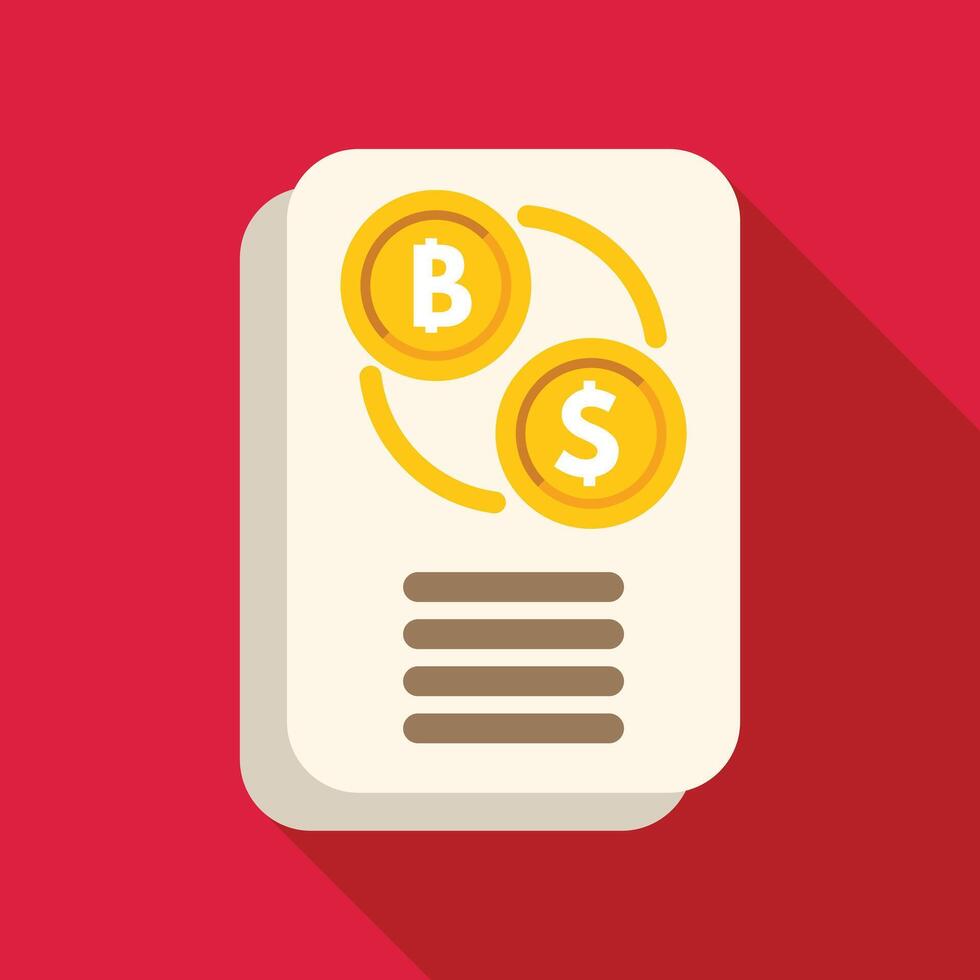 Bitcoin exchanging for dollar currency on digital tablet screen vector