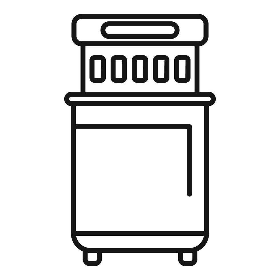 Modern professional multi cooker machine for cooking line icon vector