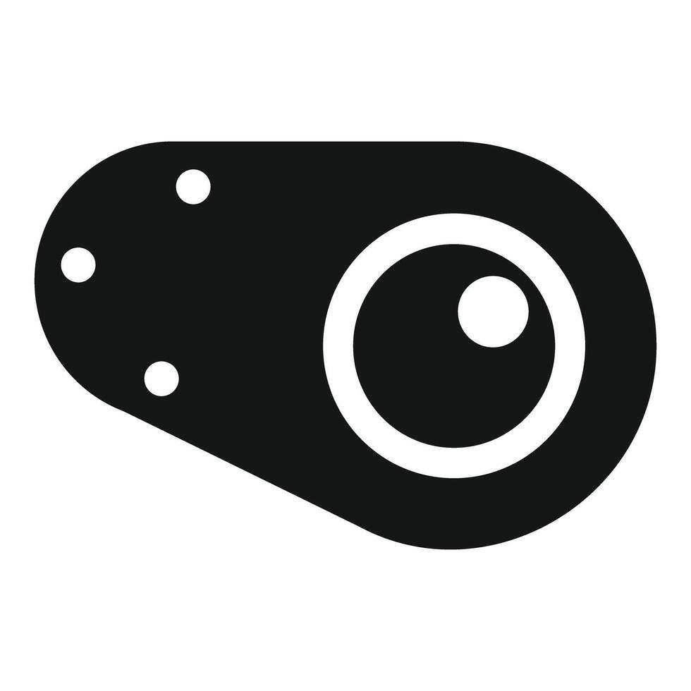 Smart home assistant device icon showing home automation technology vector