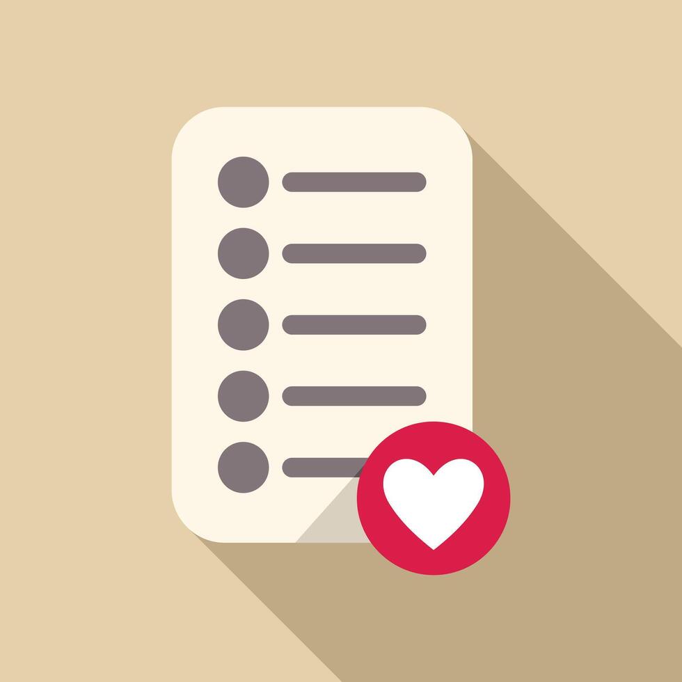 Wish list showing love for shopping and saving money vector