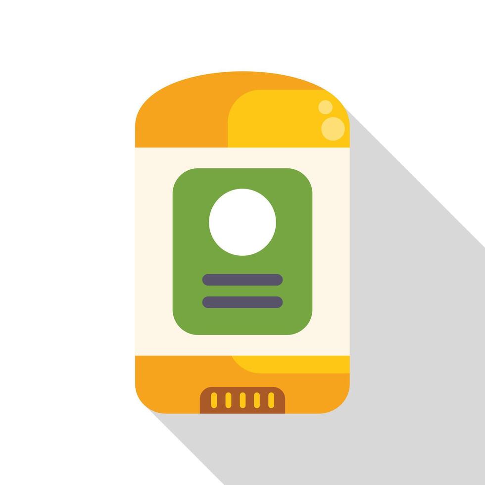 Yellow deodorant stick with green label for body care and freshness vector