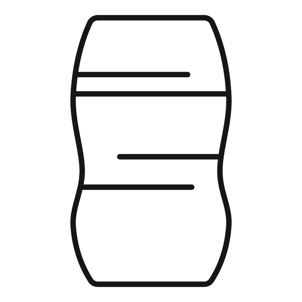 Line icon style illustration of a reusable water bottle vector