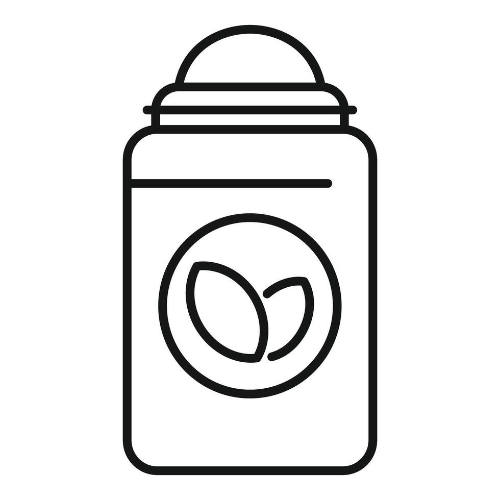 Eco friendly roll on deodorant with natural ingredients vector