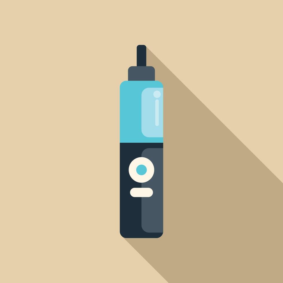 Electronic cigarette device presenting modern vaping technology vector