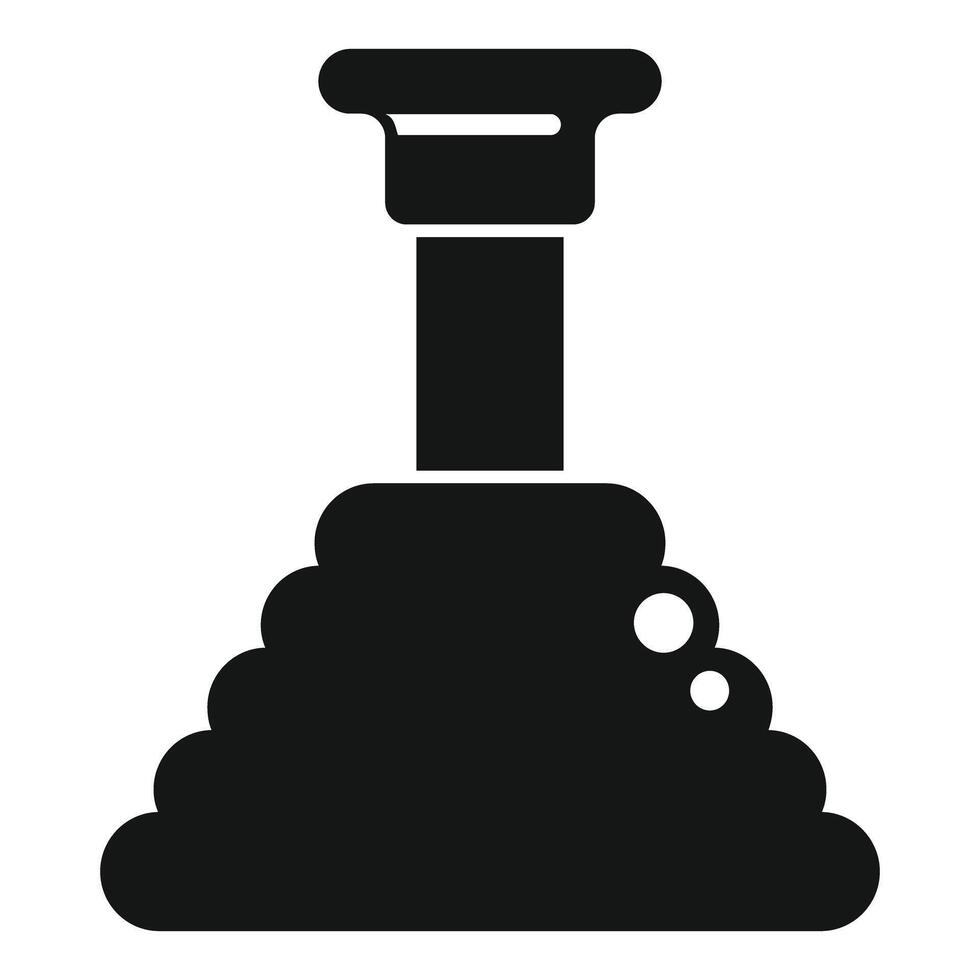 Simple vector icon of a plunger, a tool for unclogging drains