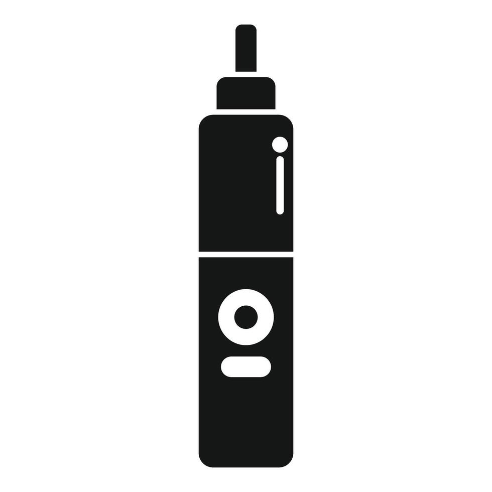 Electronic cigarette icon showing modern vaping device vector