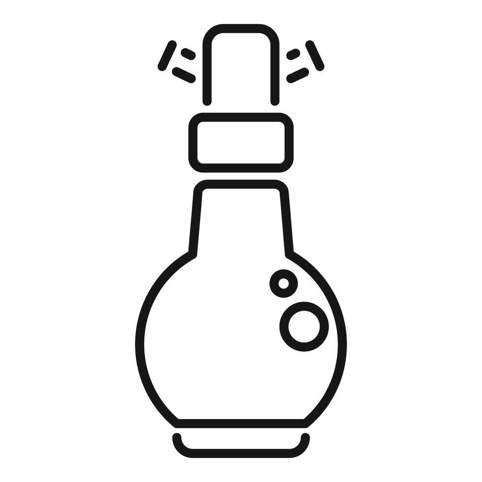 Smart speaker is playing music icon thin line vector