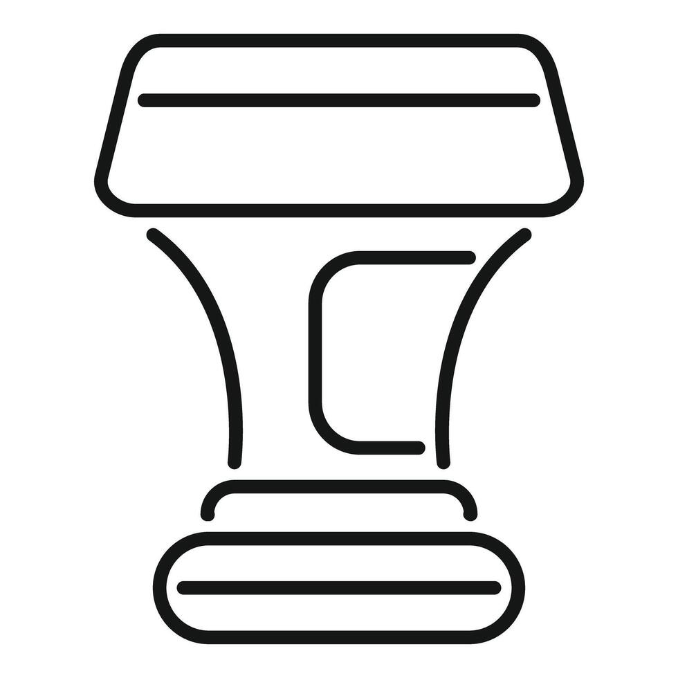 Razor blade icon representing shaving and grooming vector