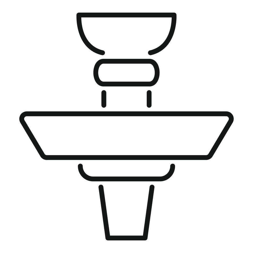 Hookah relaxing smoking device icon for lounge cafe vector