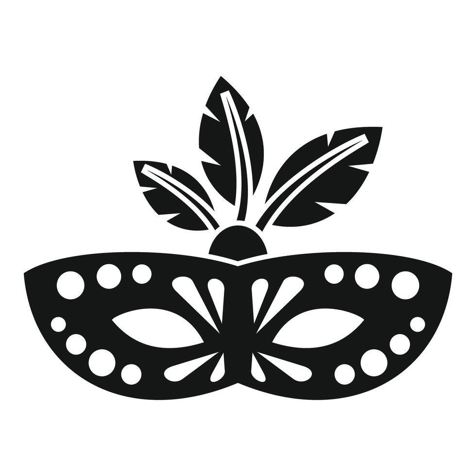 Carnival mask with feathers is celebrating mardi gras in venice vector