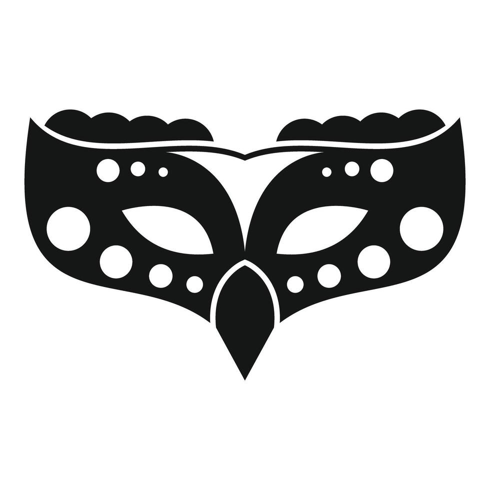 Black carnival mask with decorations is being viewed close up vector