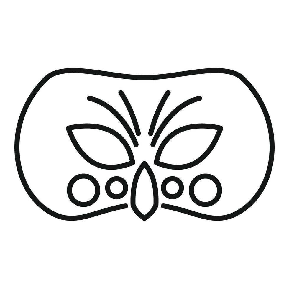 Carnival mask with feathers and jewels is representing celebration vector