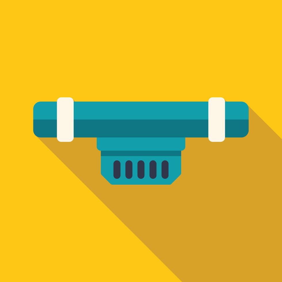 Water filter cartridge replacing old dirty filter in plumbing system vector