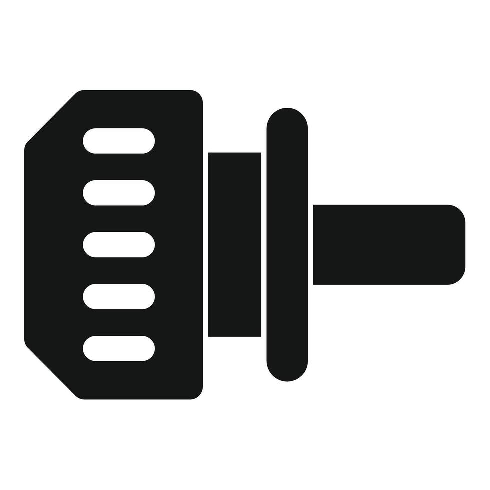 Car generator alternator icon showing charging and electricity vector