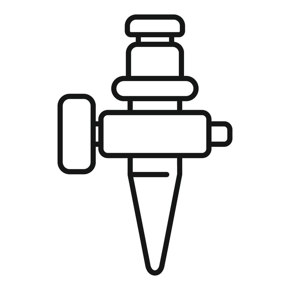 Water sprinkler system for watering plants icon vector
