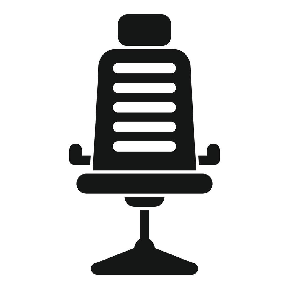 Ergonomic office chair promoting comfort and productivity in workspace vector