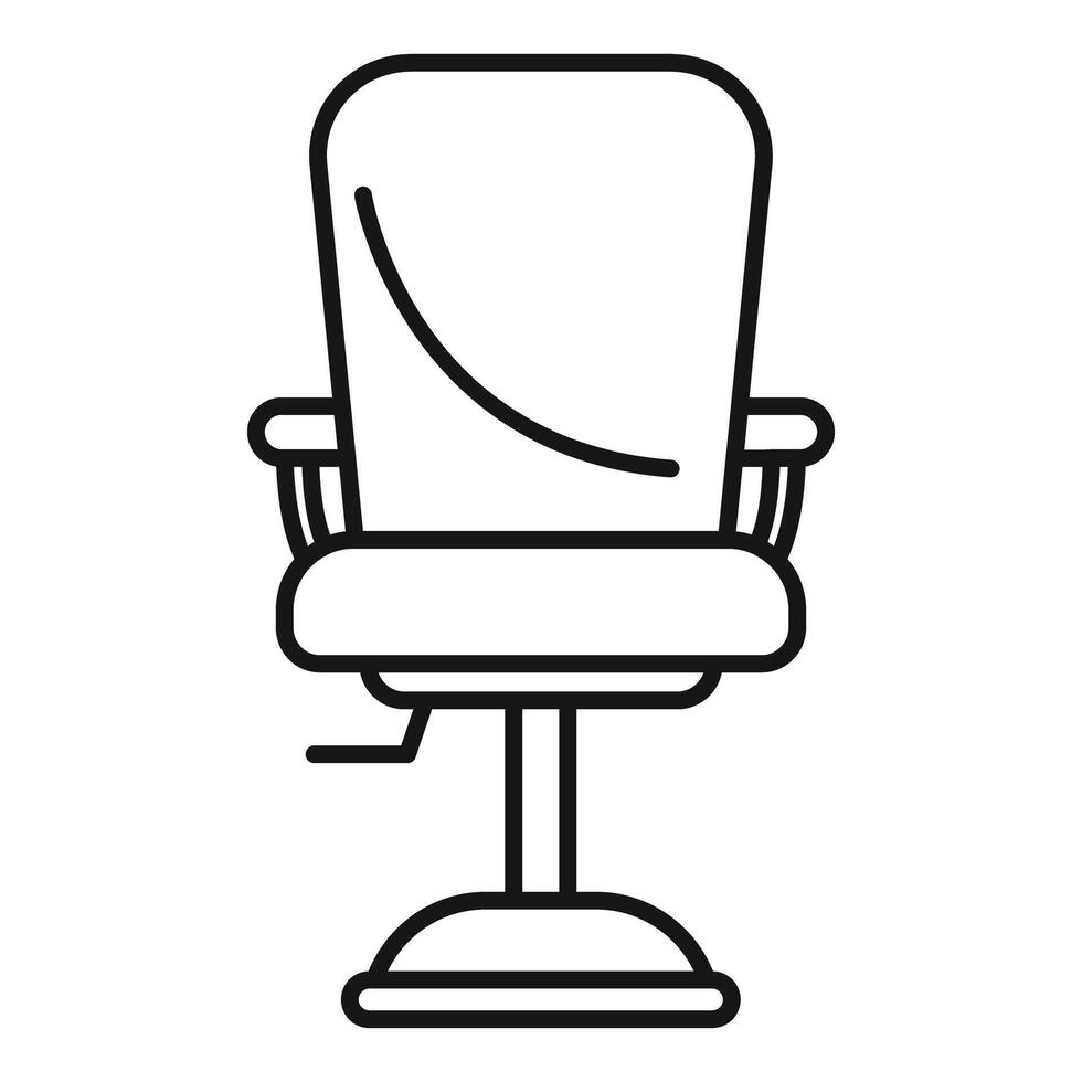 Comfortable modern office chair with armrests for working vector