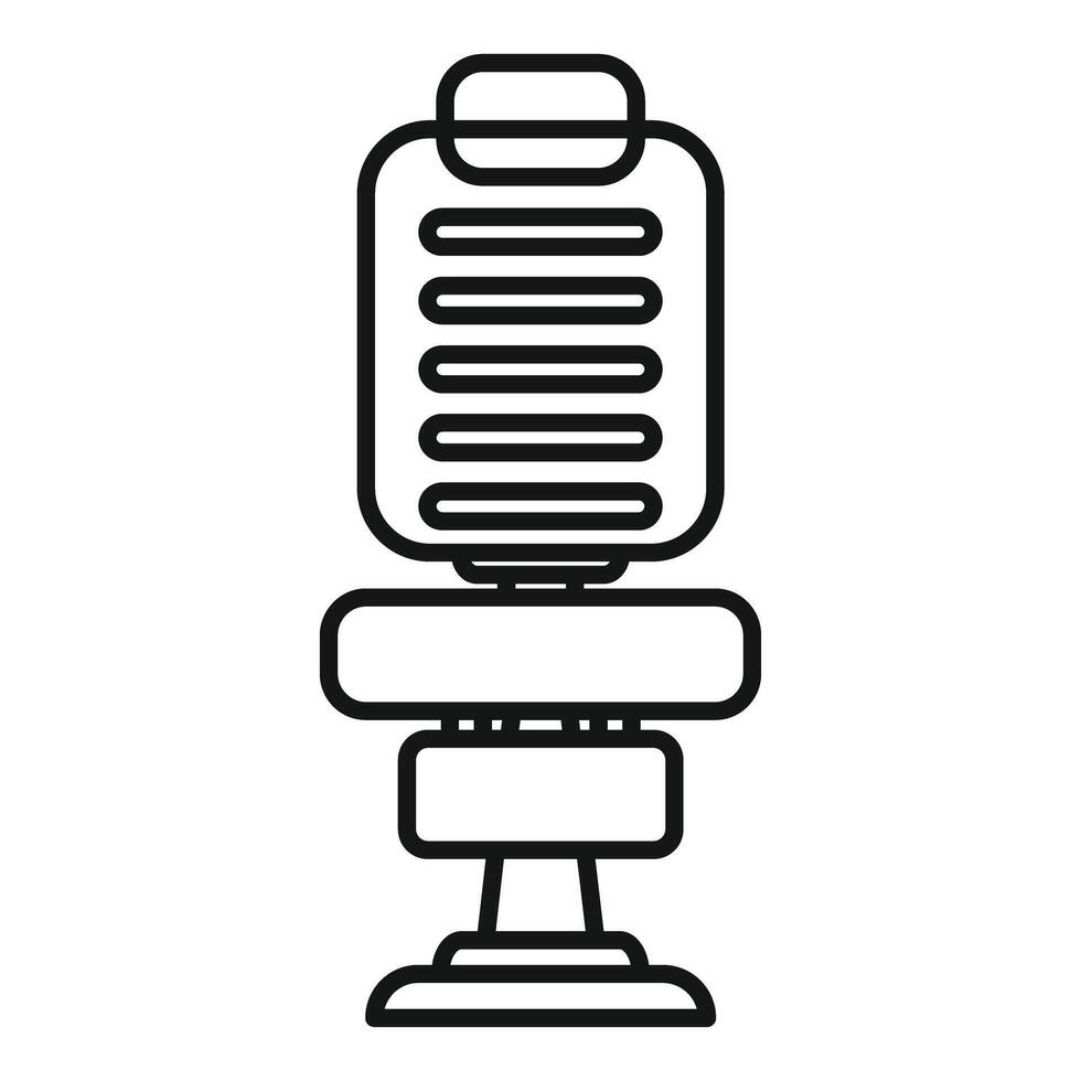 Gaming chair with adjustable backrest standing on white background vector