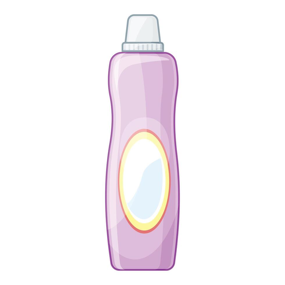 Purple plastic bottle with white cap standing upright vector