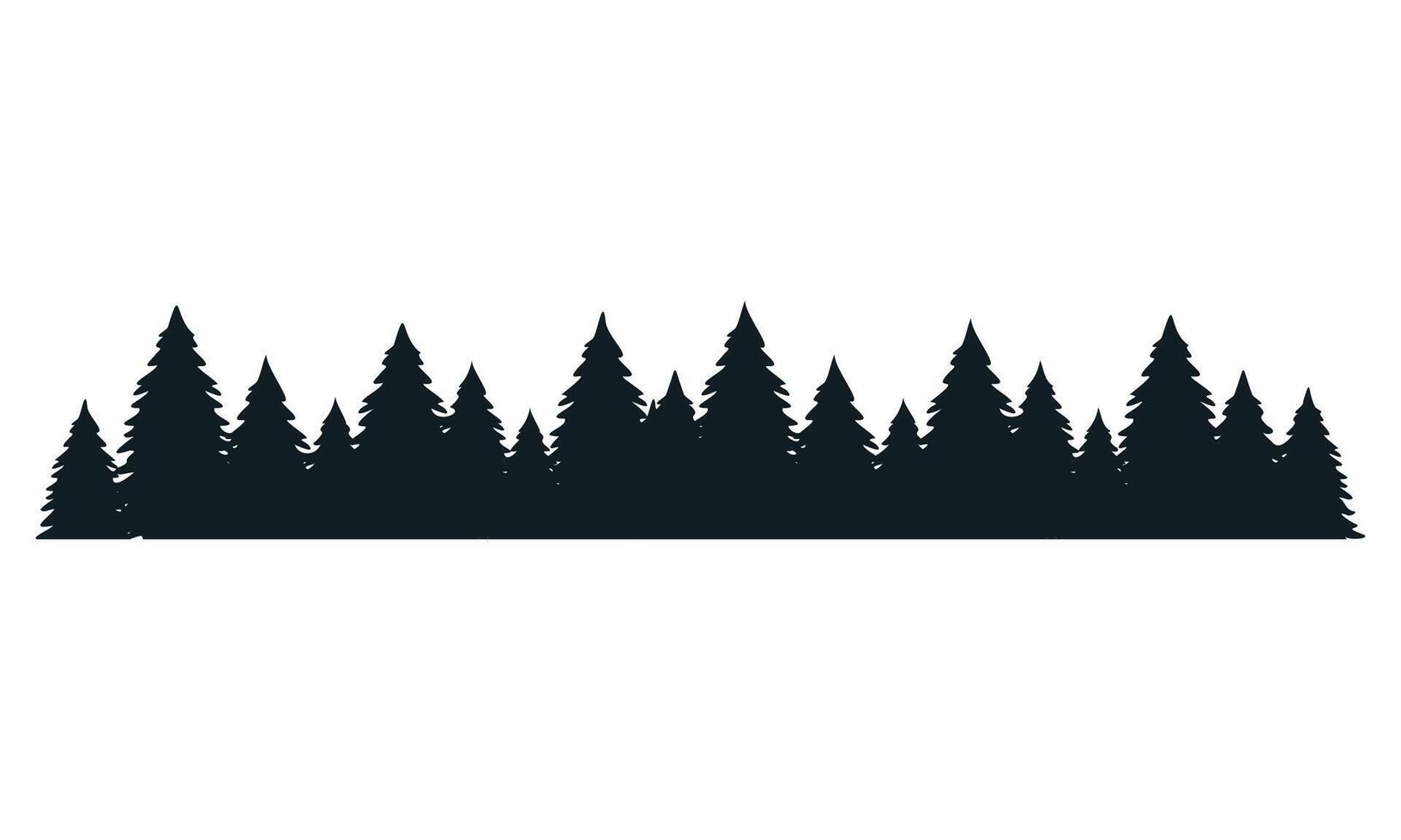 Winter background with a forest illusutration design vector