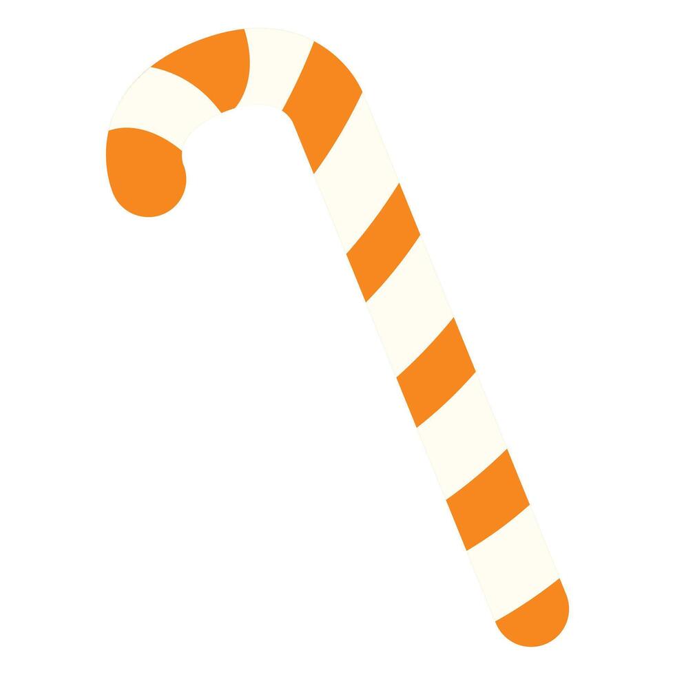 Christmas candy cane isolated illustration on a white vector
