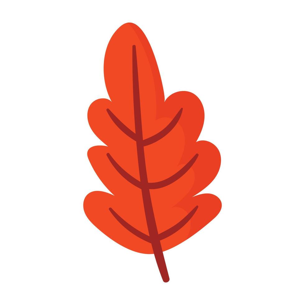 Elegant hand drawn tropical leaf illustration isolated on a white background vector