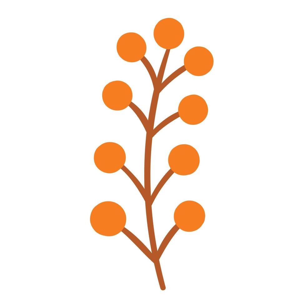 Elegant hand drawn tropical leaf illustration on a white background vector