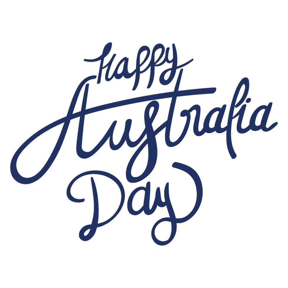 Happy australia day illustration vector