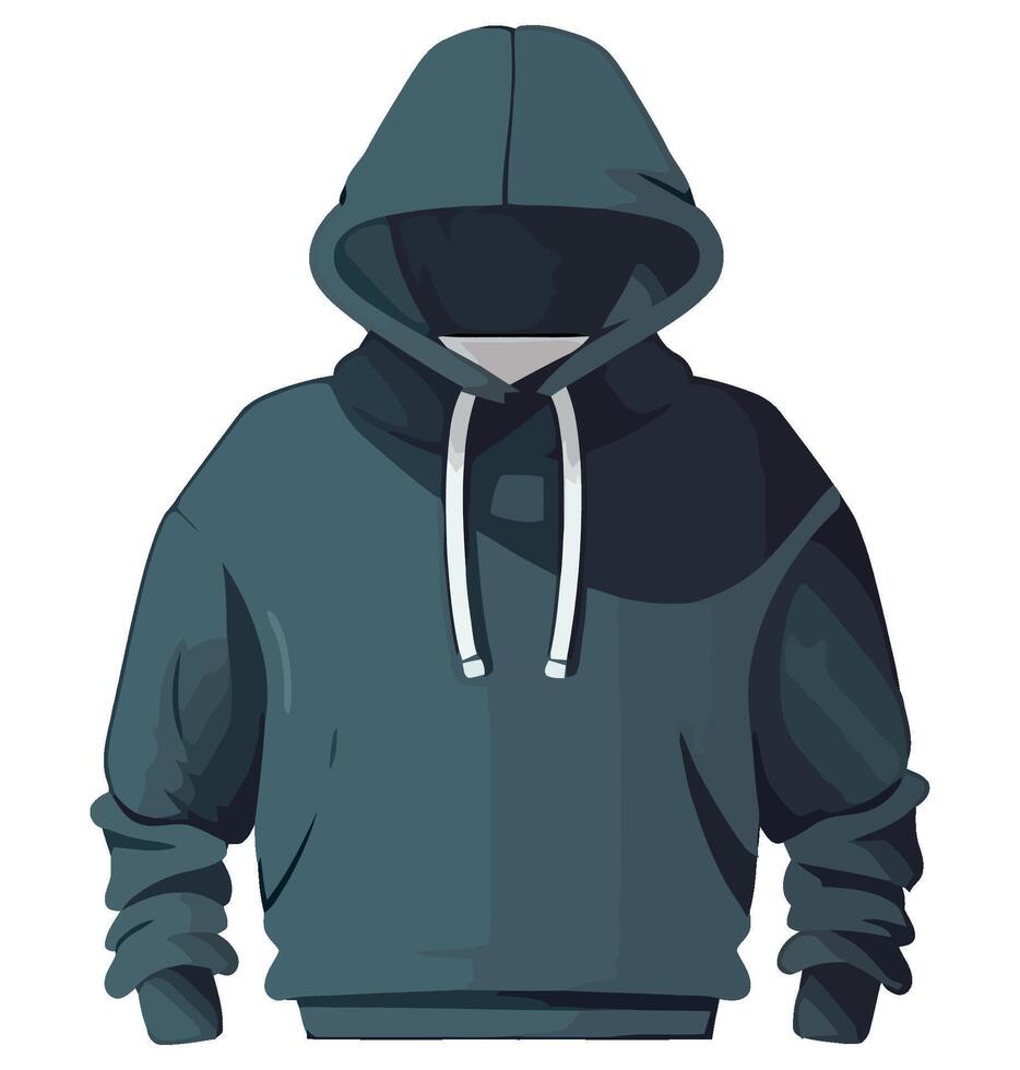 A hoodie with a hood on it vector