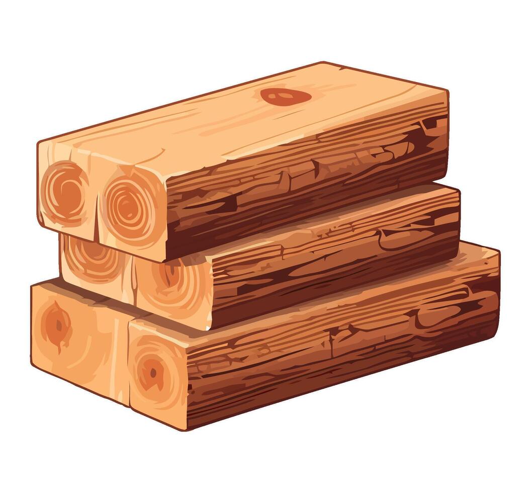 illustration of a stack of logs vector