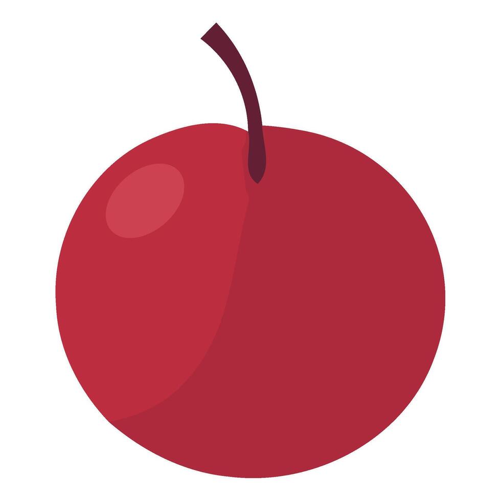 A red apple icon on a white background vector