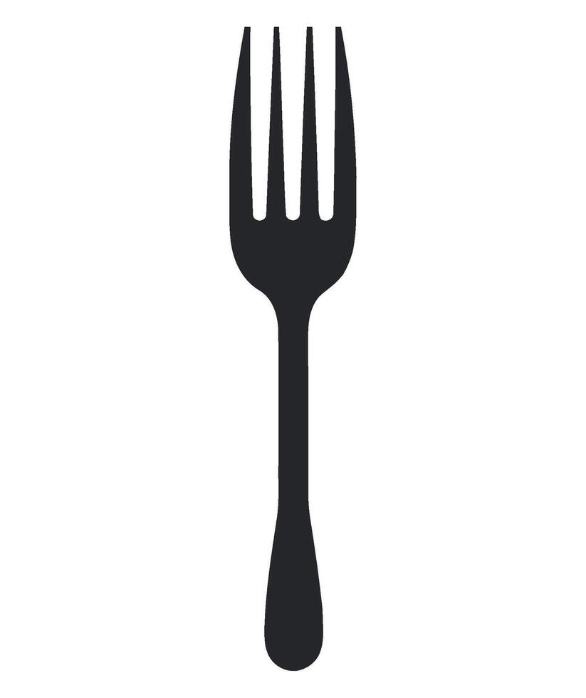 Fork icon isolated on white background vector