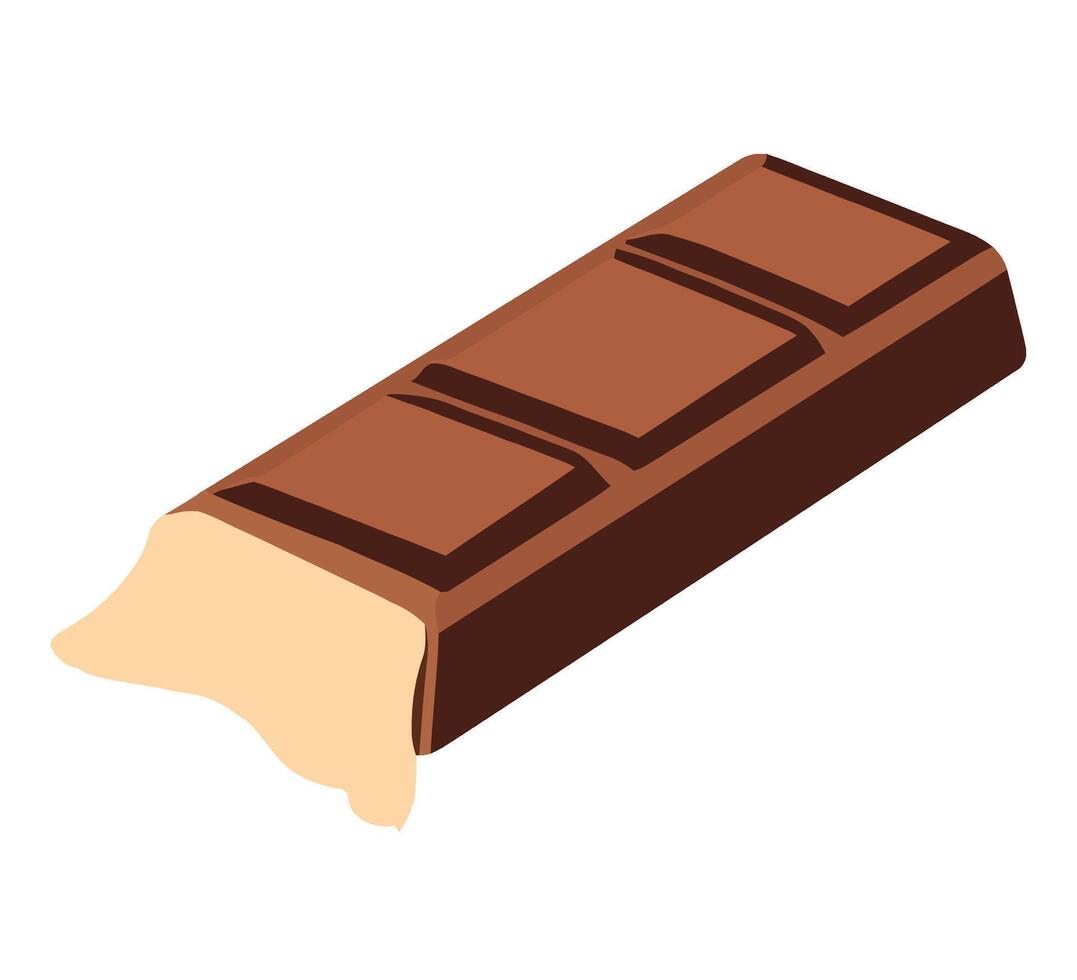 Chocolate bar illustration vector