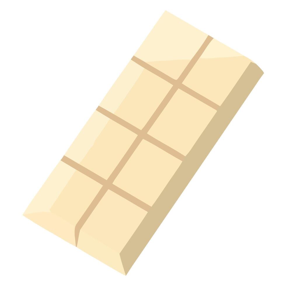 A bar of chocolate on a white background vector